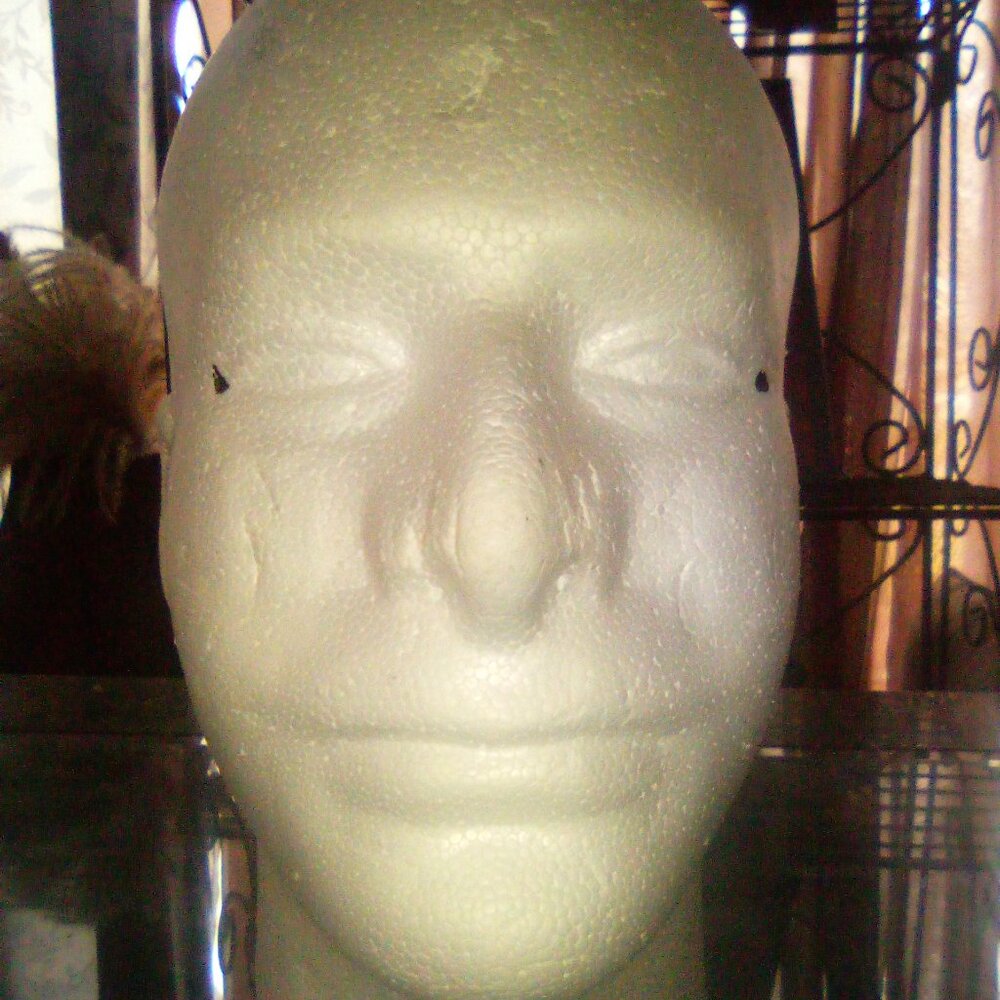 Styrofoam head